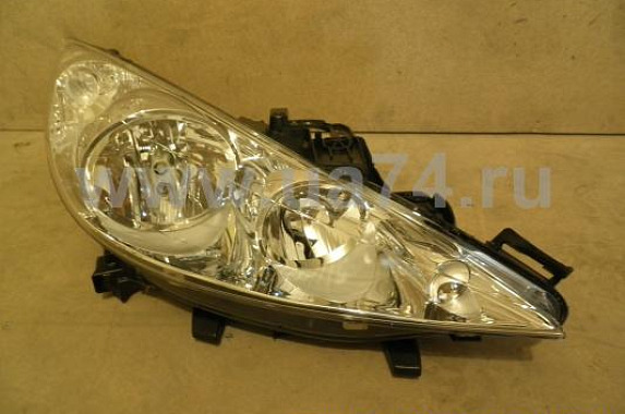 Фара правая без туманки Peugeot 207 2006-2010 (DEPO / Тайвань)